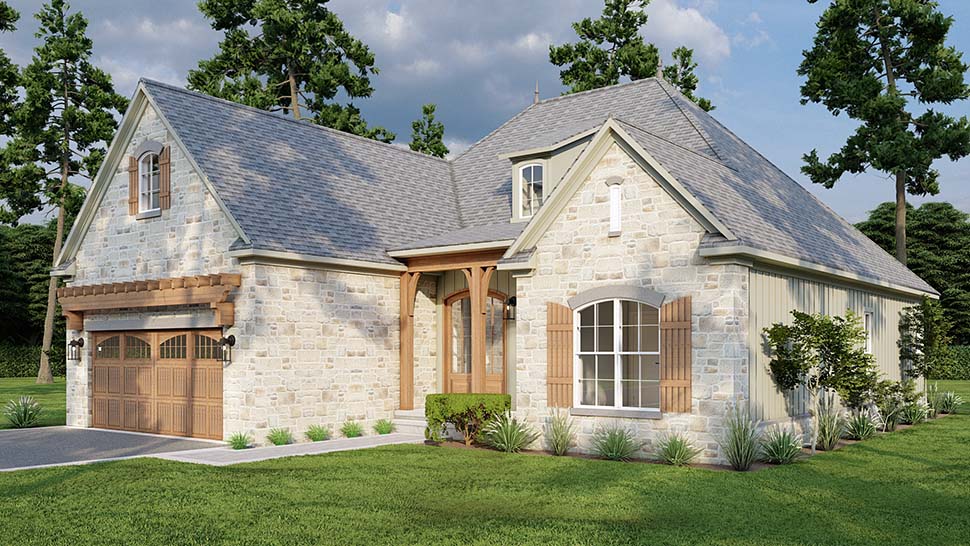 Plan with 1689 Sq. Ft., 3 Bedrooms, 2 Bathrooms, 2 Car Garage Picture 5
