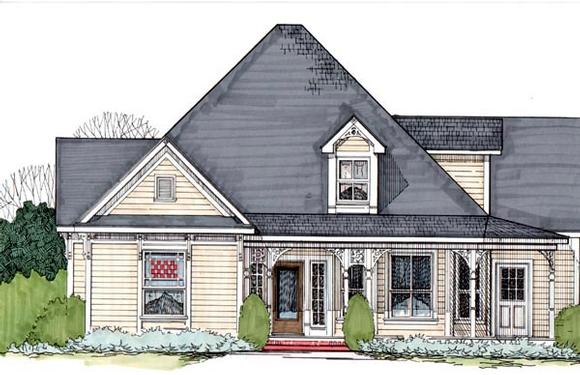 House Plan 62405 Elevation