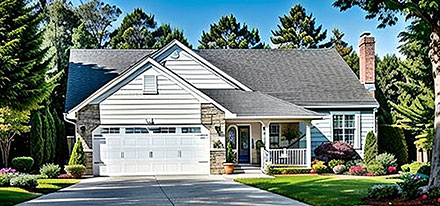 Narrow Lot One-Story Traditional Elevation of Plan 62507