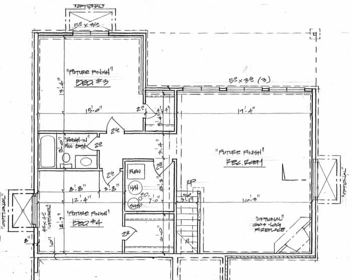 Traditional Lower Level of Plan 62514