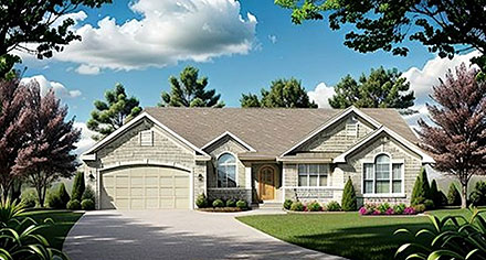 House Plan 62542 Elevation