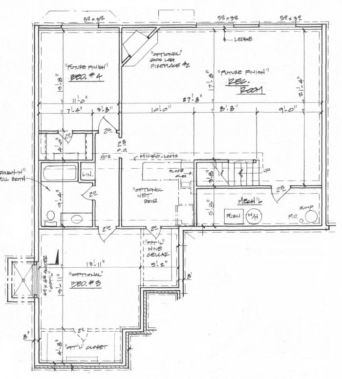 Tudor Lower Level of Plan 62571