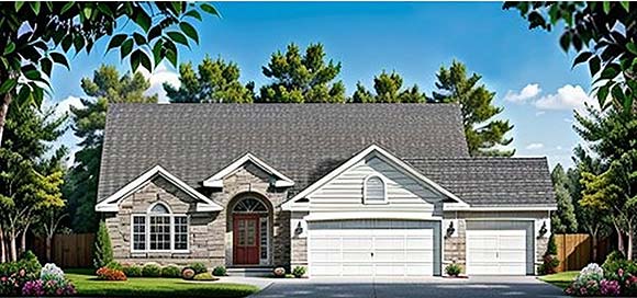 House Plan 62575 Elevation