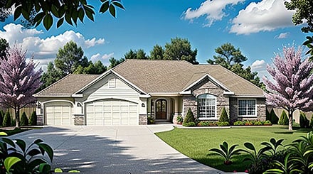 House Plan 62580 Elevation