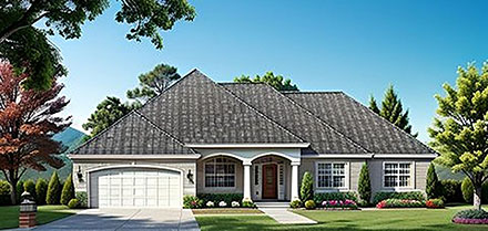 House Plan 62597 Elevation