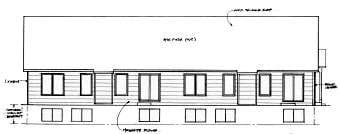 One-Story Traditional Rear Elevation of Plan 62603