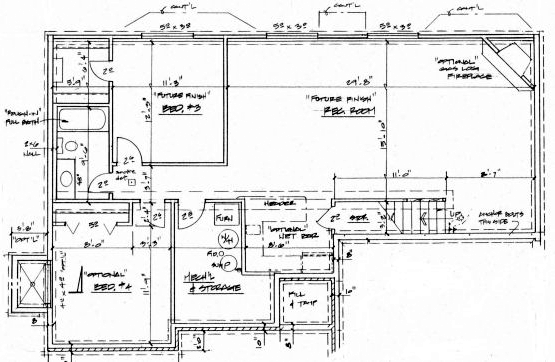 Traditional Lower Level of Plan 62610