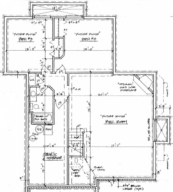 Traditional Lower Level of Plan 62612