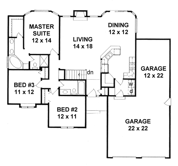 Traditional Level One of Plan 62614