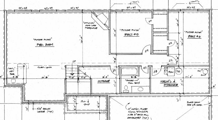 Ranch Traditional Lower Level of Plan 62627
