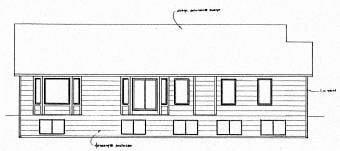 Ranch Traditional Rear Elevation of Plan 62627