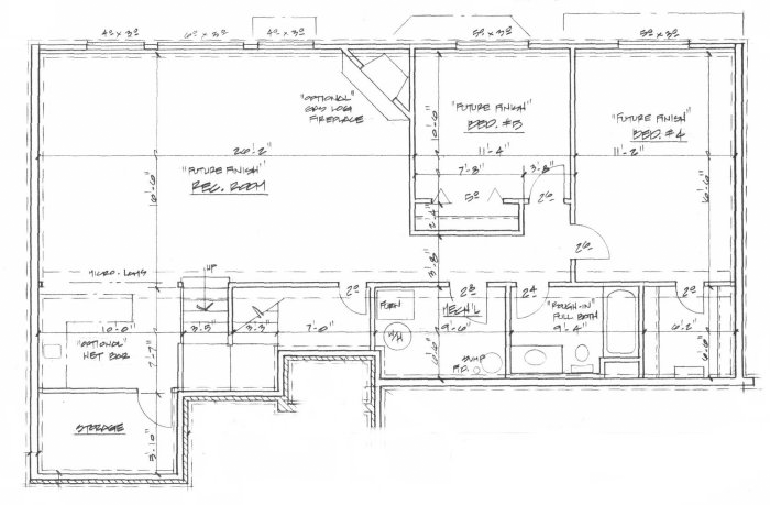 Traditional Lower Level of Plan 62635