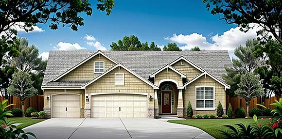 House Plan 62642 Elevation