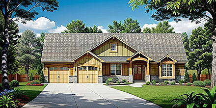 House Plan 62645 Elevation