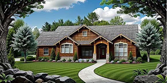 House Plan 62647 Elevation