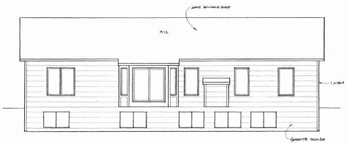 Traditional Rear Elevation of Plan 62648