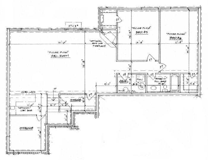 Traditional Lower Level of Plan 62649