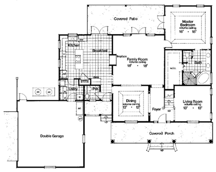 House Plan 63014 First Level Plan