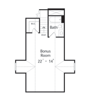 House Plan 63018 Second Level Plan