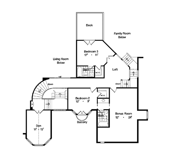 Mediterranean Victorian Level Two of Plan 63024