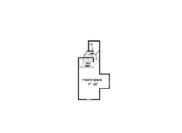 Bungalow Traditional Level Two of Plan 63049