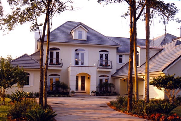 European, French Country Plan with 5268 Sq. Ft., 4 Bedrooms, 6 Bathrooms, 3 Car Garage Elevation