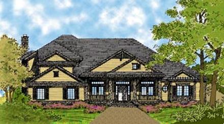 Colonial Traditional Elevation of Plan 63103