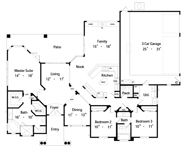 Mediterranean Level One of Plan 63156