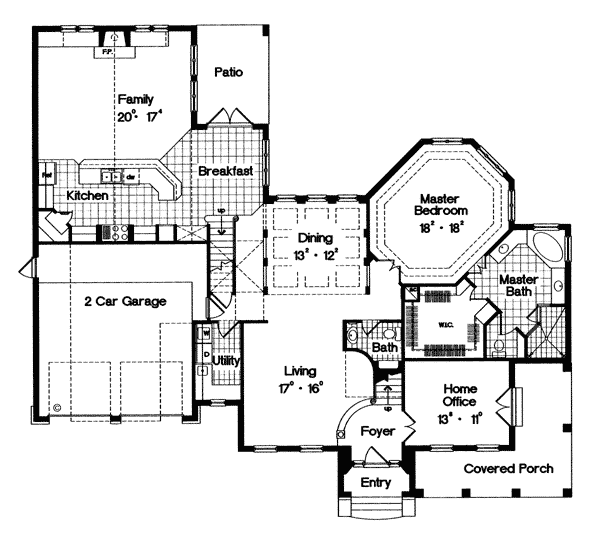 Mediterranean Southern Level One of Plan 63163