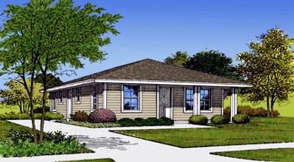 House Plan 63165 Elevation