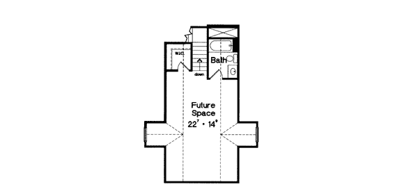 Country Farmhouse Traditional Level Two of Plan 63170