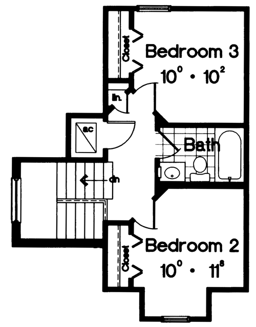 Coastal Cottage Narrow Lot Level Two of Plan 63173