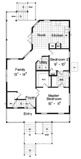 Coastal Narrow Lot Traditional Level One of Plan 63196