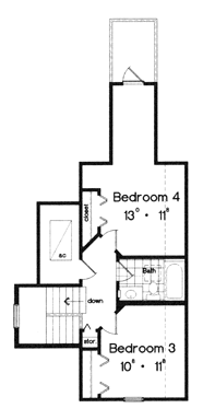 Coastal Narrow Lot Traditional Level Two of Plan 63196