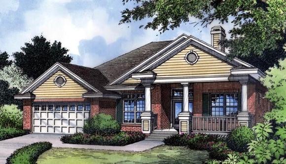 House Plan 63199 Elevation