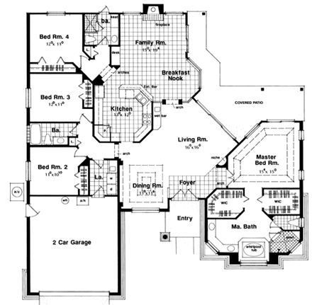 House Plan 63272 First Level Plan