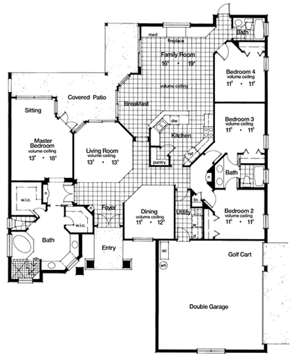 House Plan 63275 First Level Plan