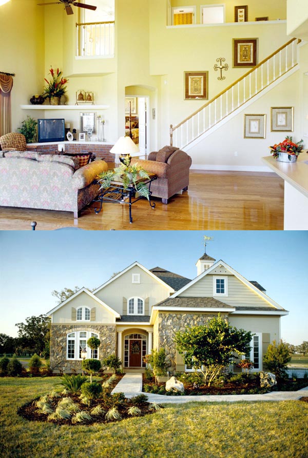 Southern, Traditional Plan with 2392 Sq. Ft., 3 Bedrooms, 3 Bathrooms, 2 Car Garage Picture 3