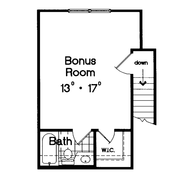 Contemporary Florida Mediterranean One-Story Level Two of Plan 63286