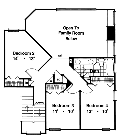 Contemporary Florida Mediterranean Level Two of Plan 63288