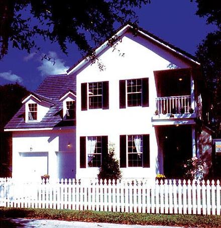 Colonial Southern Traditional Elevation of Plan 63295