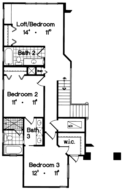 Contemporary Florida Mediterranean Level Two of Plan 63307