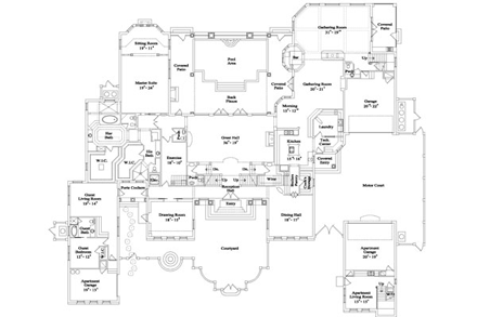 House Plan 63310 First Level Plan