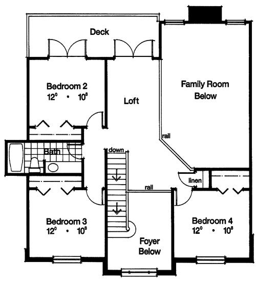 Colonial Florida Southern Traditional Level Two of Plan 63328