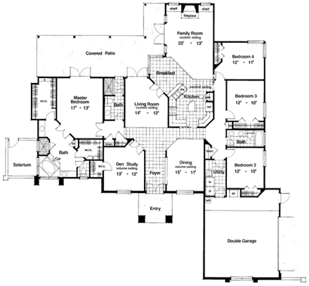 House Plan 63331 First Level Plan
