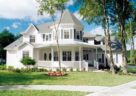 Cottage Southern Traditional Victorian Elevation of Plan 63340