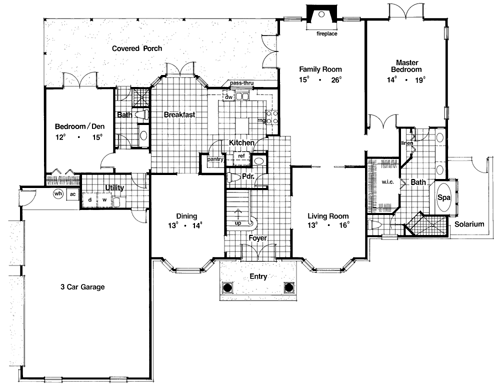 Florida Southern Traditional Level One of Plan 63348