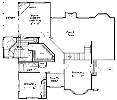 Contemporary Florida Mediterranean Level Two of Plan 63354