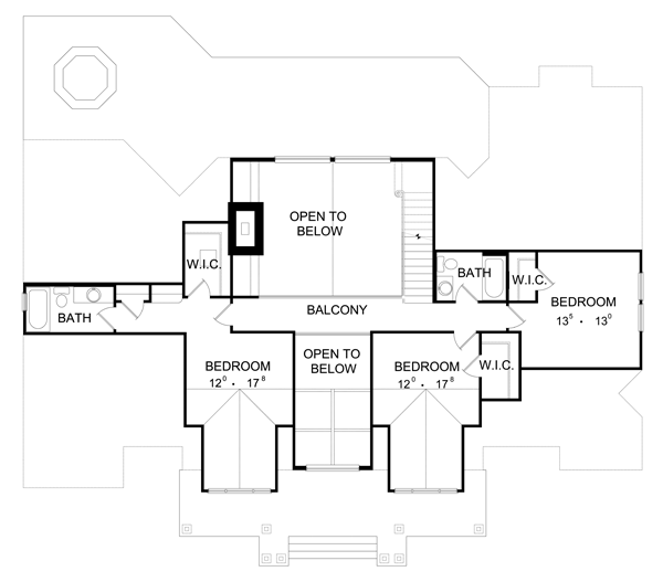 Craftsman Traditional Level Two of Plan 63356