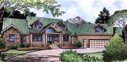 Farmhouse Traditional Elevation of Plan 63361